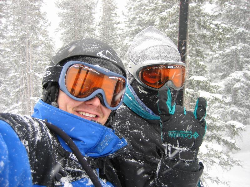 J&B on the Timberline lift at WP