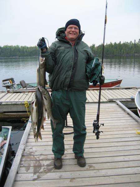 Charley caught all the fish in the afternoon...