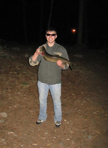 Danny's doing some night fishing... nice catch
