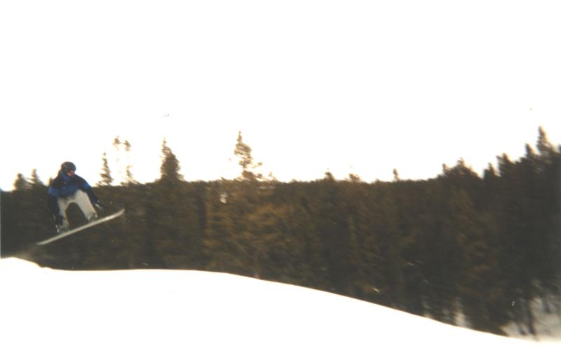 Jeff is jumping at Breck