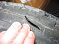 Someone decided to put a knife in my tire...